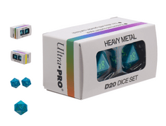 UP DICE - D20 - HEAVY METAL VIVID TEAL